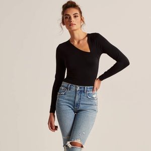 Abercrombie u0026 Fitch | Tops | Abercrombie Long Sleeve Asymmetrical Bodysuit  Nwt | Poshmark